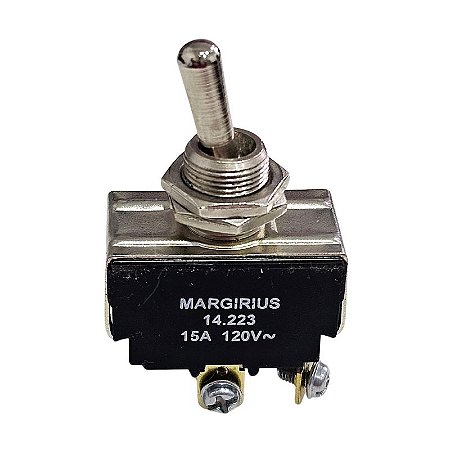 Chave Alavanca Metálica Liga / Desliga 14.223 15A-120V Margirius