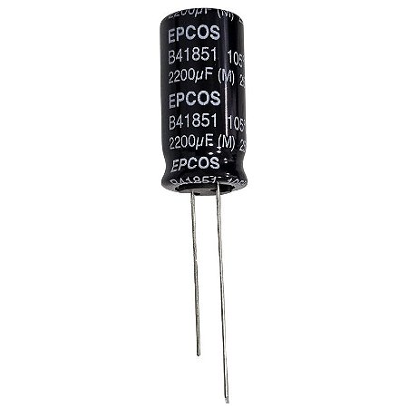 Capacitor Eletrolítico 2200uF x 25V RD 105º Epcos