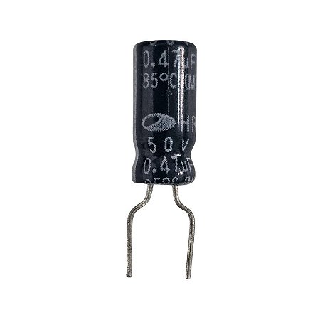 Capacitor Eletrolítico 0,47uF x 50V RD 85º HR