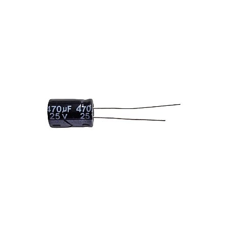 Capacitor Eletrolítico 470uF x 25V RD 105º Secon