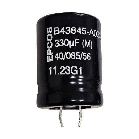 Capacitor Eletrolítico 330uF x 250V RD 85º Snapin Epcos