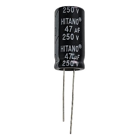 Capacitor Eletrolítico 47uF x 250V RD 105º Hitano