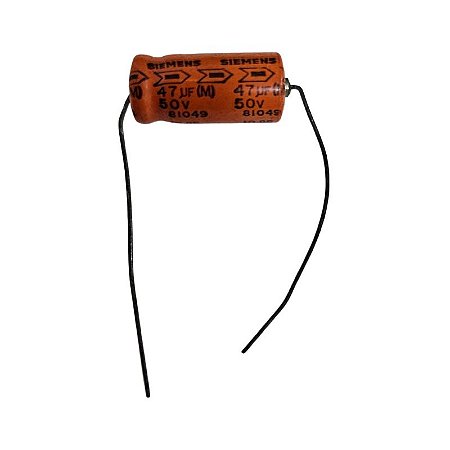 Capacitor Eletrolítico 47uF x 50V Axial 85º 81049 Siemens