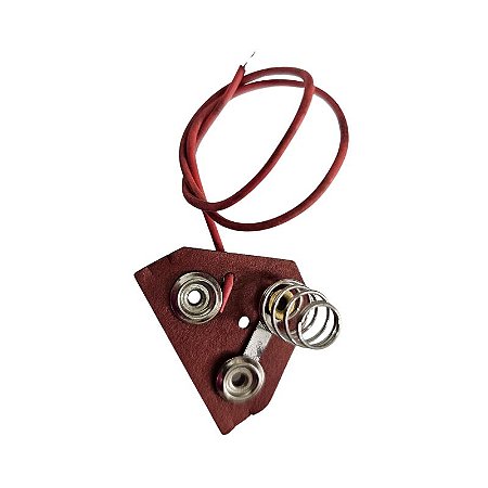 Terminal Para Pilha Baquelite Vermelho