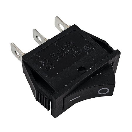 Chave Gangorra KCD3-102 2 Posições 3 Terminais 15A 250Vac 20A 125Vac Preta