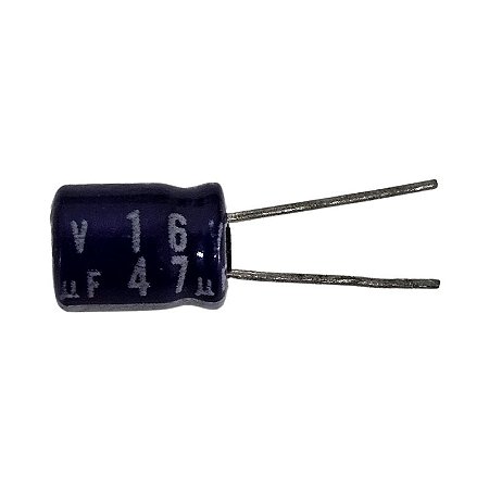 Capacitor Eletrolítico 47uF x 16V RD 85º Mini