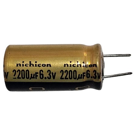 Capacitor Eletrolítico 2200uF x 6,3V RD 85º Nichicon