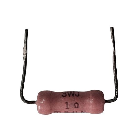 Resistor 1R 3W 5% Pre Formado = 3WJ Rosa
