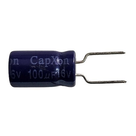 Capacitor Eletrolítico 100uF x 16V 85º Capxon
