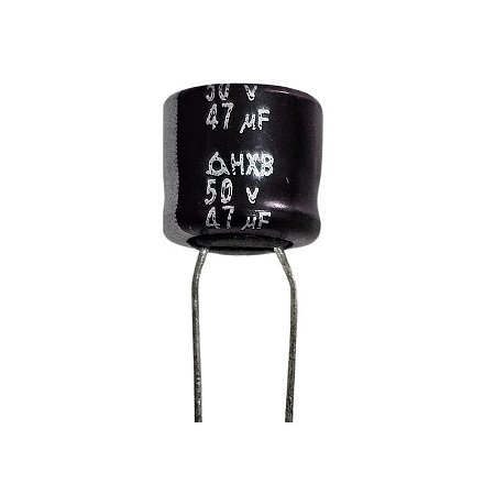 Capacitor Eletrolítico 47uf x 50V RD 105º Hxb