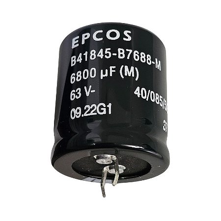 Capacitor Eletrolítico 6800uF x 63V RD 85º Snapin 30DX35A B41845-B7688-M Epcos