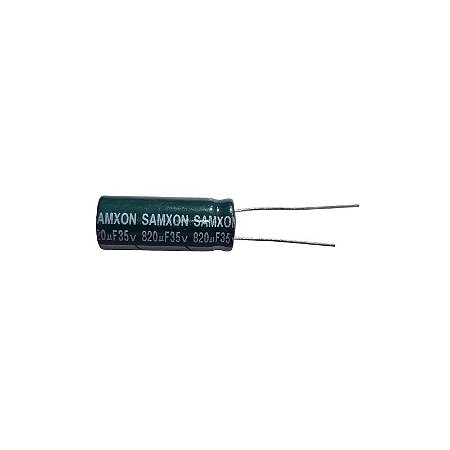Capacitor Eletrolítico 820uF x 35V 105º Samxon