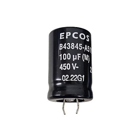 Capacitor Eletrolítico 100uF x 450V RD 85º Snapin Epcos