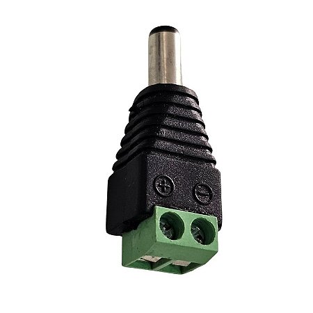 Conector Adaptador Borne x Plug P4 Macho 2,1 X 5,5 x 14MM
