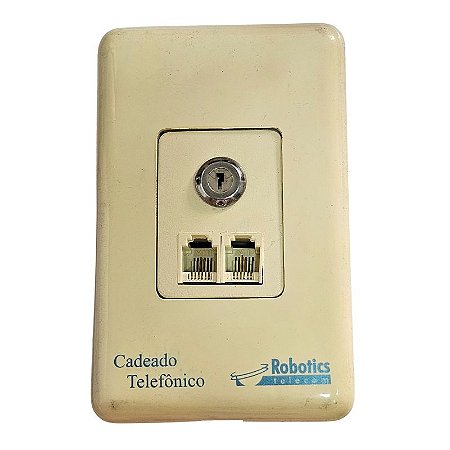Cadeado Telefônico Com Duas Chaves Robotics Telecom