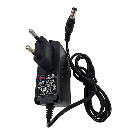 Fonte de Alimentação 12V 1A DC5.5 2,1MM Bivolt