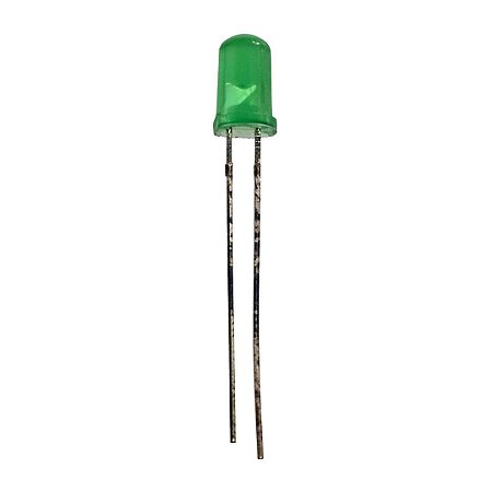 Led 5mm Verde Difuso 800-1000Mcd