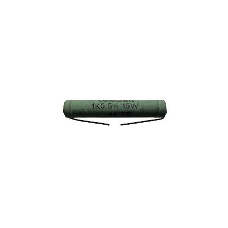 Resistor 1K5 15W 5% Axial Verde Telewatt