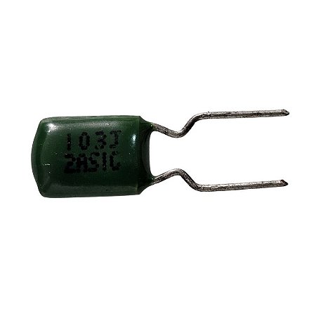 Capacitor Poliéster 10K x 100V = 103J 2A Verde