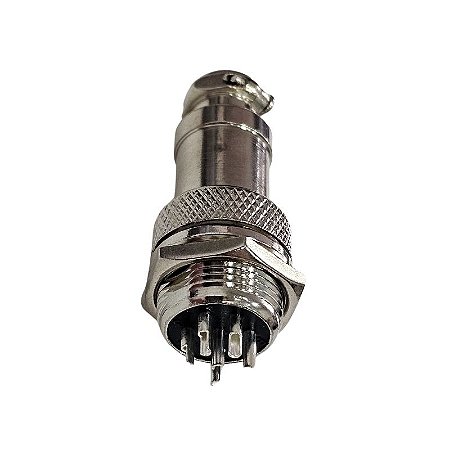 Conector Mike LS3005 - 3012 6 Vias Macho / Fêmea