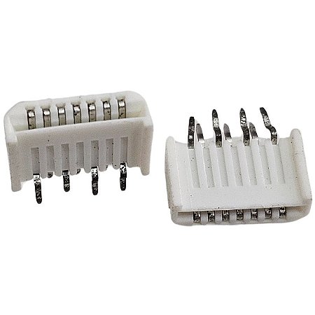Conector Jst Macho Para Pci 7 Vias 180º Branco