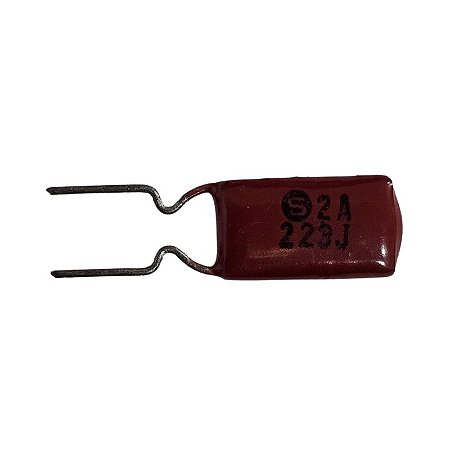 Capacitor Poliéster 22K x 100V = 2A223J Marron
