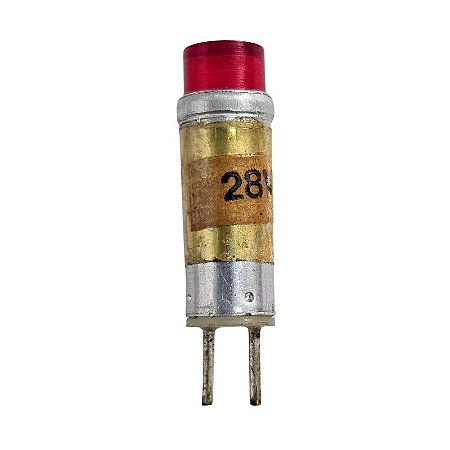 Lâmpada Encapsulada 28V Redonda Vermelha