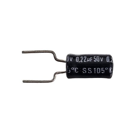 Capacitor Eletrolítico 0,22uF x 50V 105° Mini Teapo