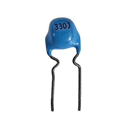 Capacitor Cerâmico 33pF x 50V = 330J Azul