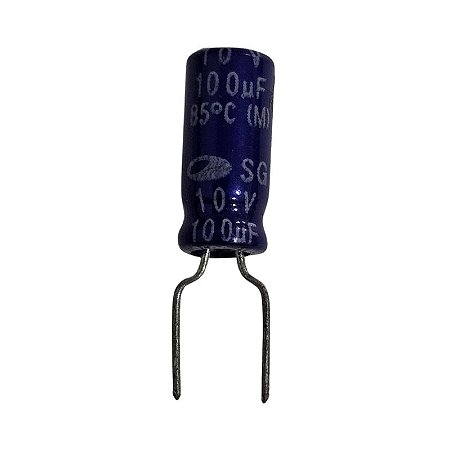 Capacitor Eletrolítico 100uF x 10V RD 85º Capxon