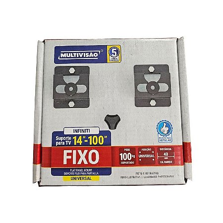 Suporte Universal Para Tv 14"-100" Até 100Kg Multivisão