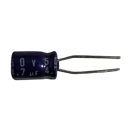 Capacitor Eletrolítico 4,7uF x 50V RD 85º Mini Rce