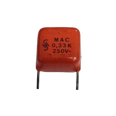 Capacitor Poliéster 330K x 250V = Mac 0,33 K 250V Siemens