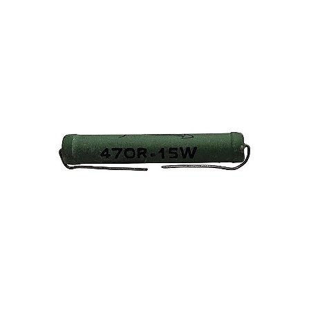 Resistor 470R 15W 10% Verde Fe-ad