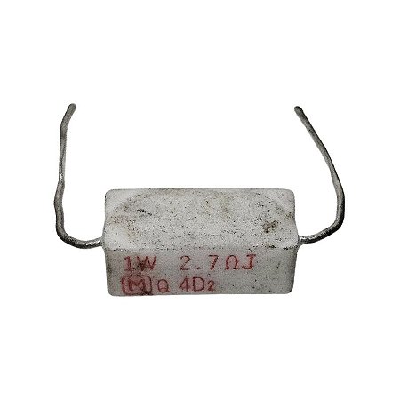 Resistor 2R7 1W 5% Porcelana Motorola