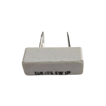 Resistor 10R 5W 10% Radial Porcelana