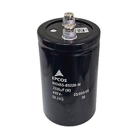 Capacitor Eletrolítico 2200uF x 450V RD 85º Giga B43455-B5228-M Epcos