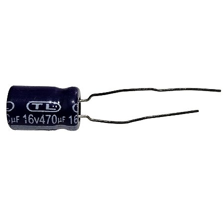 Capacitor Eletrolítico 470uF x 16V RD 85º Tl