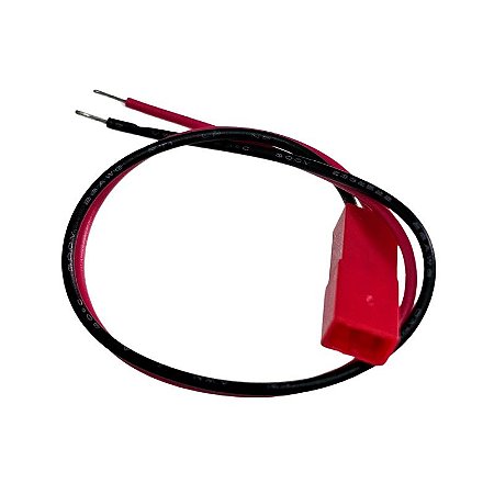 Rabicho 1Via Macho Plug Jst Vermelho / Preto