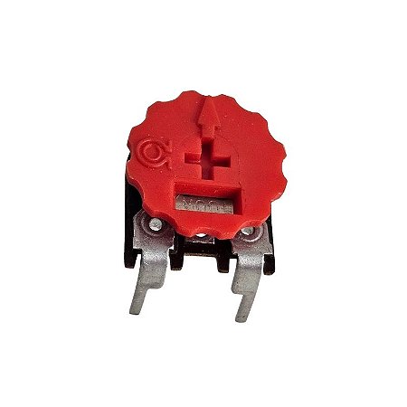 Trimpot 100K 14MM Horizontal Com Botão
