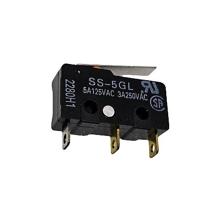 Chave Micro Switch SS-5GL 5A 125V 3A 250V 3 Terminais Omron