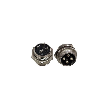Conector Mike 4Vias Macho Para Painel