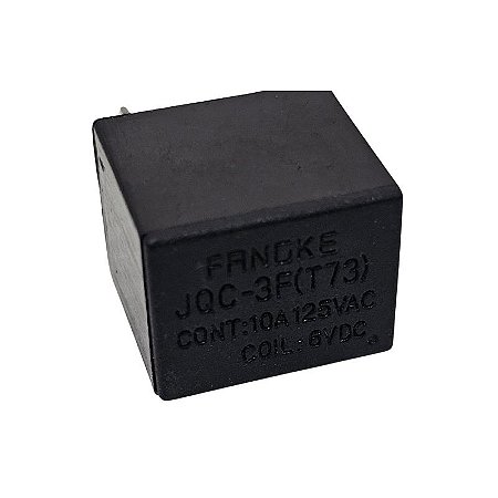 Relé JQC-3F (T73) DC-6VDC 10A 125V 5 Terminais