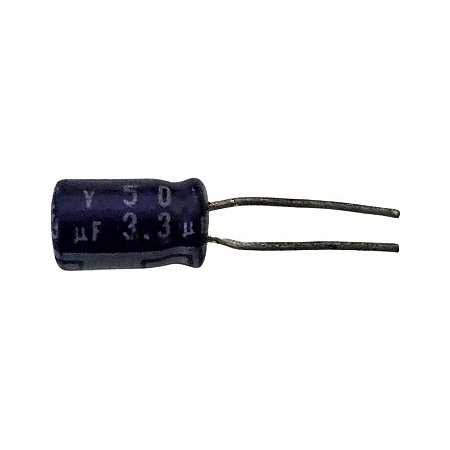Capacitor Eletrolítico 3,3uf x 50V RD 85° Mini