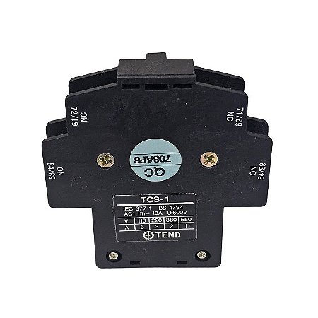 Bloco de Contato Auxiliar TCS-1 Tend Metaltex