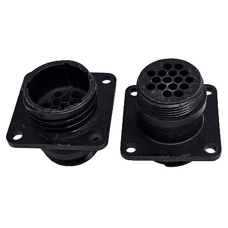 Conector CPC 16 Vias Fêmea Preto