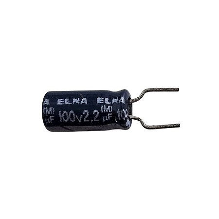 Capacitor Eletrolítico 2,2uF x 100V RD 85º Elna