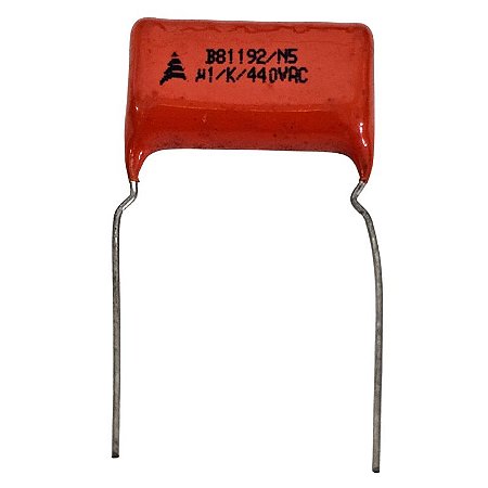 Capacitor Poliéster 1M x 440V 10% = U1/K/440Vac B81192/N5 Siemens