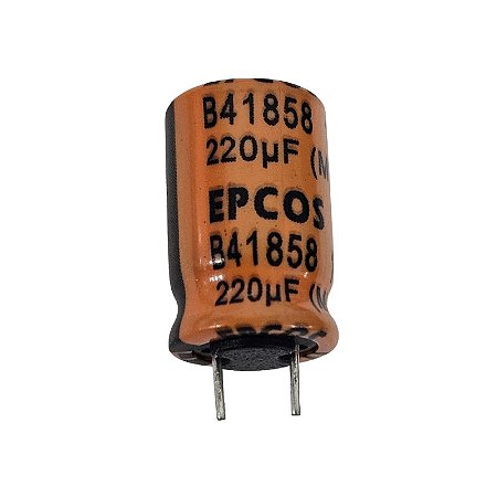 Capacitor Eletrolítico 220uF x 35V RD 115º B41858 Epcos