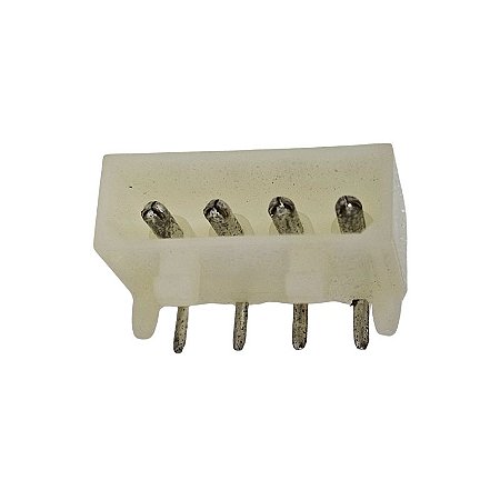 Conector 4 Vias Macho 90° Branco